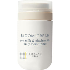 Beekman 1802 Bloom Cream, botella de crema de leche de cabra para hidratación diaria