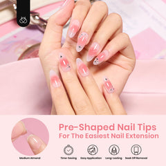 Beetles Gel Nail Tips: 10 tallas para ajuste perfecto en cada dedo.