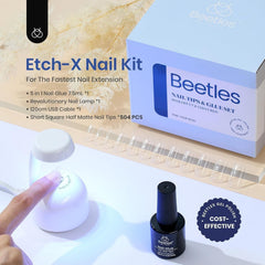 Beetles lámpara UV-LED portátil para curar geles en casa.
