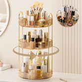 BEFSOP organizador giratorio 360° para maquillaje, acceso rápido.