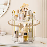 BEFSOP 360° giratorio para maquillaje en dos niveles, acceso rápido.