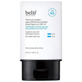 belif Aqua Bomb FPS 45: botella de crema con protección solar y hidratación ligera para uso diario.