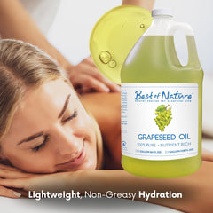 Best of Nature Aceite de semilla de uva, gotero: se absorbe rápido sin grasa.