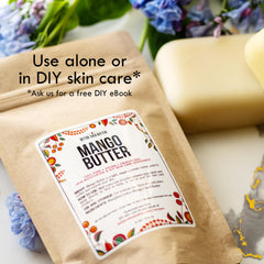 Better Shea Butter Mango Butter aplicación facial: nutrición para piel sensible.