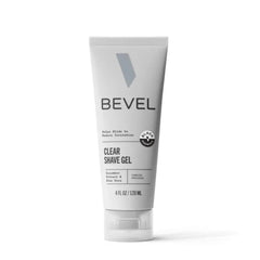 Bevel Essentials gel claro para afeitado que permite ver y detallar con precisión.