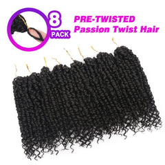 Bileaf Pasión Twist ganchillo suave 10 pulgadas, acabado natural.