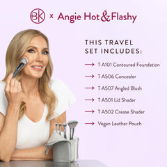 Brocha angulada para bronceador y rubor Angie