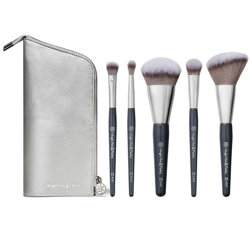 Conjunto Angie de BK Beauty, estuche de viaje con brochas para base