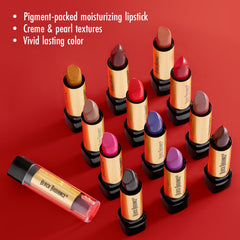 Labial de Black Radiance Eldorado Rojo se desliza para un acabado uniforme