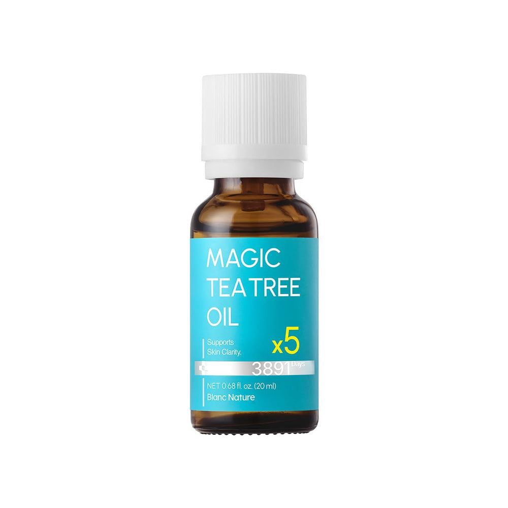 BLANC NATURE Cuidado puntual de Árbol del Té en frasco compacto para uso diario.
