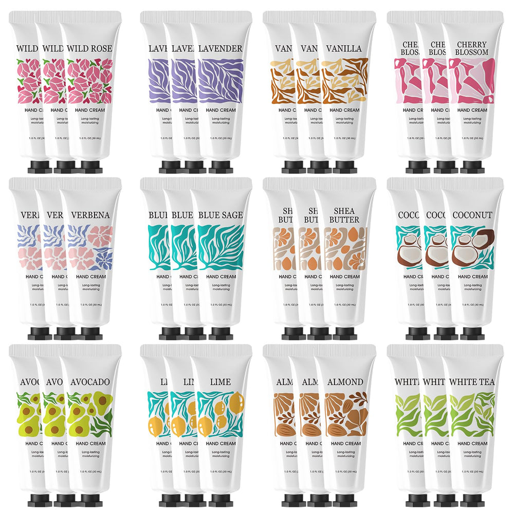 BODY & EARTH # LOVE set de 36 cremas de manos para regalo y viaje