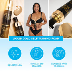 Bondi Sands Liquid Gold, toque seco en segundos para uso diario.