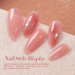 Born Pretty Jelly conjunto de 6 colores en caja, ideas para diferentes estilos.