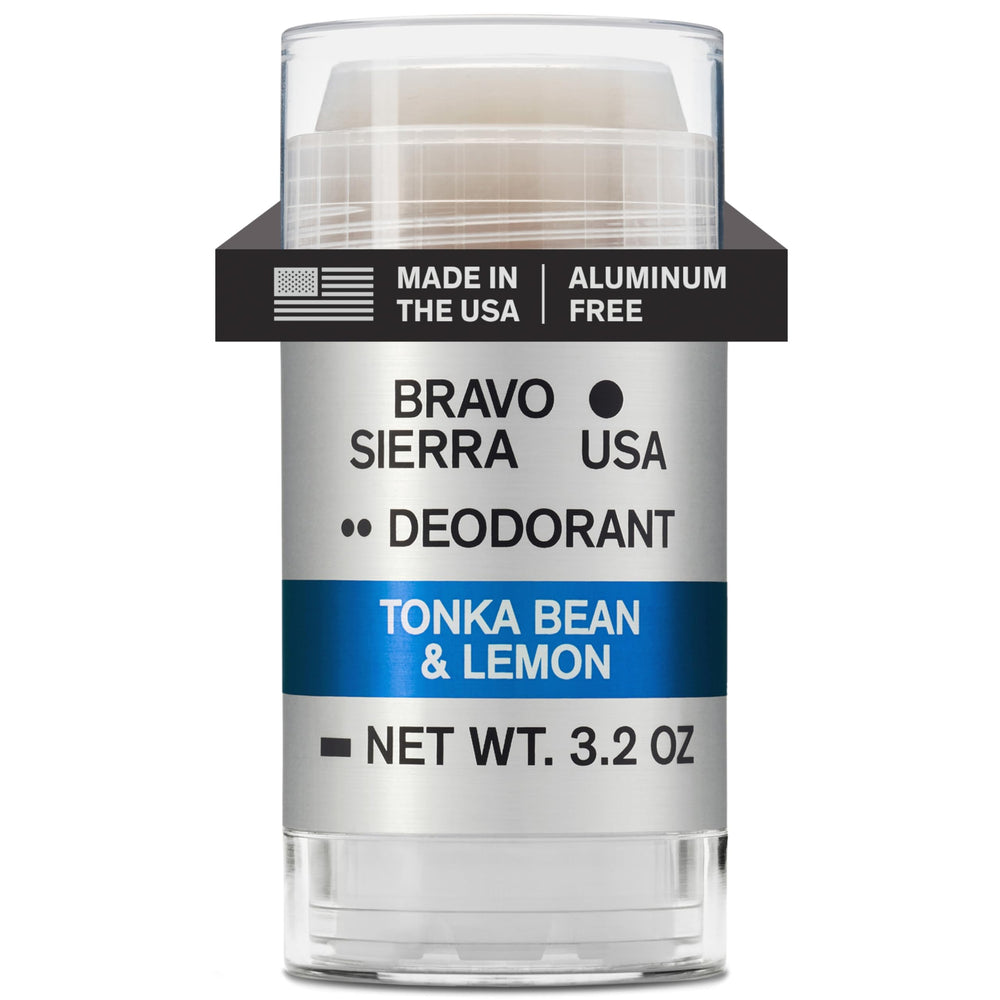 Desodorante Bravo Sierra sin aluminio Tonka Limón para protección duradera.