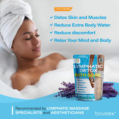 Bruizex sales de baño arnica lavanda drenaje linfático suave para la piel.