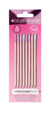 Brushworks palitos cristal para exfoliar suavemente la cutícula y mejorar la apariencia de la uña