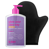 BTAN gel bronceado claro en botella para un color uniforme y natural.