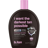 btan loción bronceado UV x4000: botella para bronceado intenso