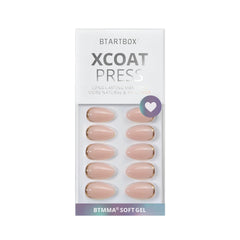 BTArtbox Uñas Almond Cortas con Limas y guía para ajuste perfecto.