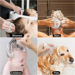 BTYMS cepillo con cerdas largas para cabello grueso y cuero cabelludo sensible.