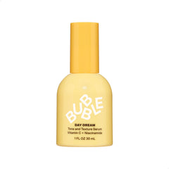 Bubble Skincare Day Dream Sérum: aplicación suave para rostro radiante y uniforme.