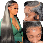 Peluca bunGiol frontal HD transparente para un look natural y cómodo