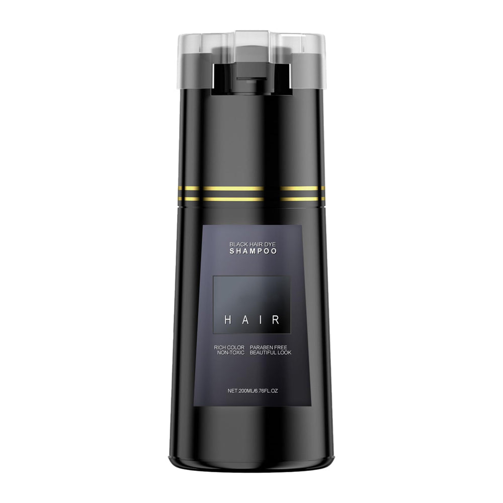 Bupposes Champú Tinte Negro para Cabello: cobertura rápida de canas