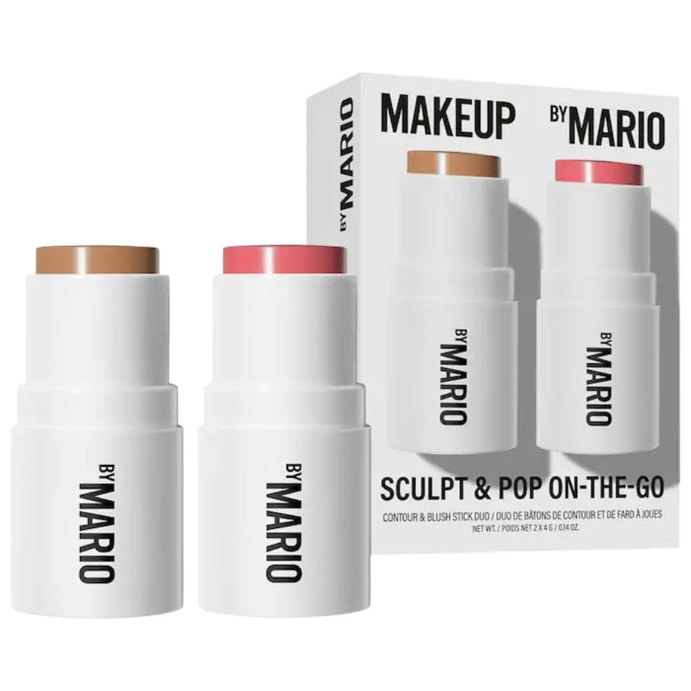 BY MARIO contorno y rubor en formato portátil para retos rápidos y naturales.
