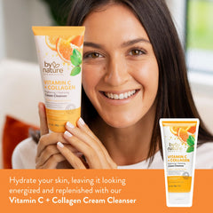 By Nature limpia diaria con Vitamina C y Colágeno para rostro radiante