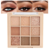 CAKAILA 9Colors neutras frontal de paleta, tonos nude para looks versátiles.