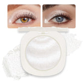 CAKAILA paleta sombras perla blanca brillos, look luminoso para el día.