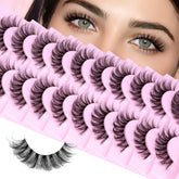 Calphdiar pestañas postizas naturales de 14 mm para un look suave y definido.