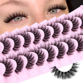 Calphdiar pestañas naturales esponjosas 14mm para un look suave