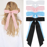 Canitor lazo cabello negro, accesorio versátil para peinados diarios.