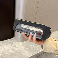 Organizador de cosméticos transparente ligero de Capiant, ideal para viaje.