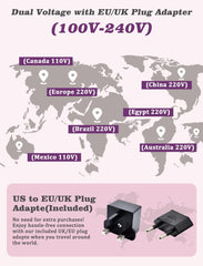 Adaptadores UE y Reino Unido para el rizador Casavok Mini.