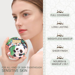 Catkin Panda Land compact open view highlighting refill-ready design for easy use.