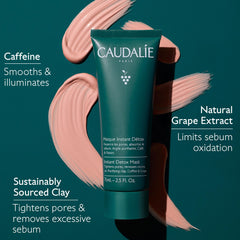 Caudalie Instant Detox Mask extracto de uva antioxidante protege la piel