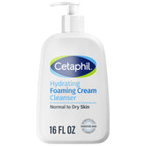 Cetaphil, botella del limpiador crema-espuma, ideal para piel sensible y uso diario.
