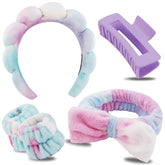 Chanaco diadema spa, vista frontal, cómodo y suave para el cuidado facial