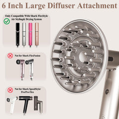 Chivixe difusor grande para HD432: rizos definidos con cuerpo.