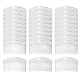 Cinaci peine lateral transparente de 8 cm, sujeción suave y duradera para peinados