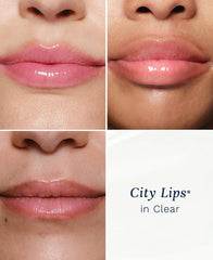 Textura con hormigueo de City Lips Clear, sensación refrescante al aplicar.