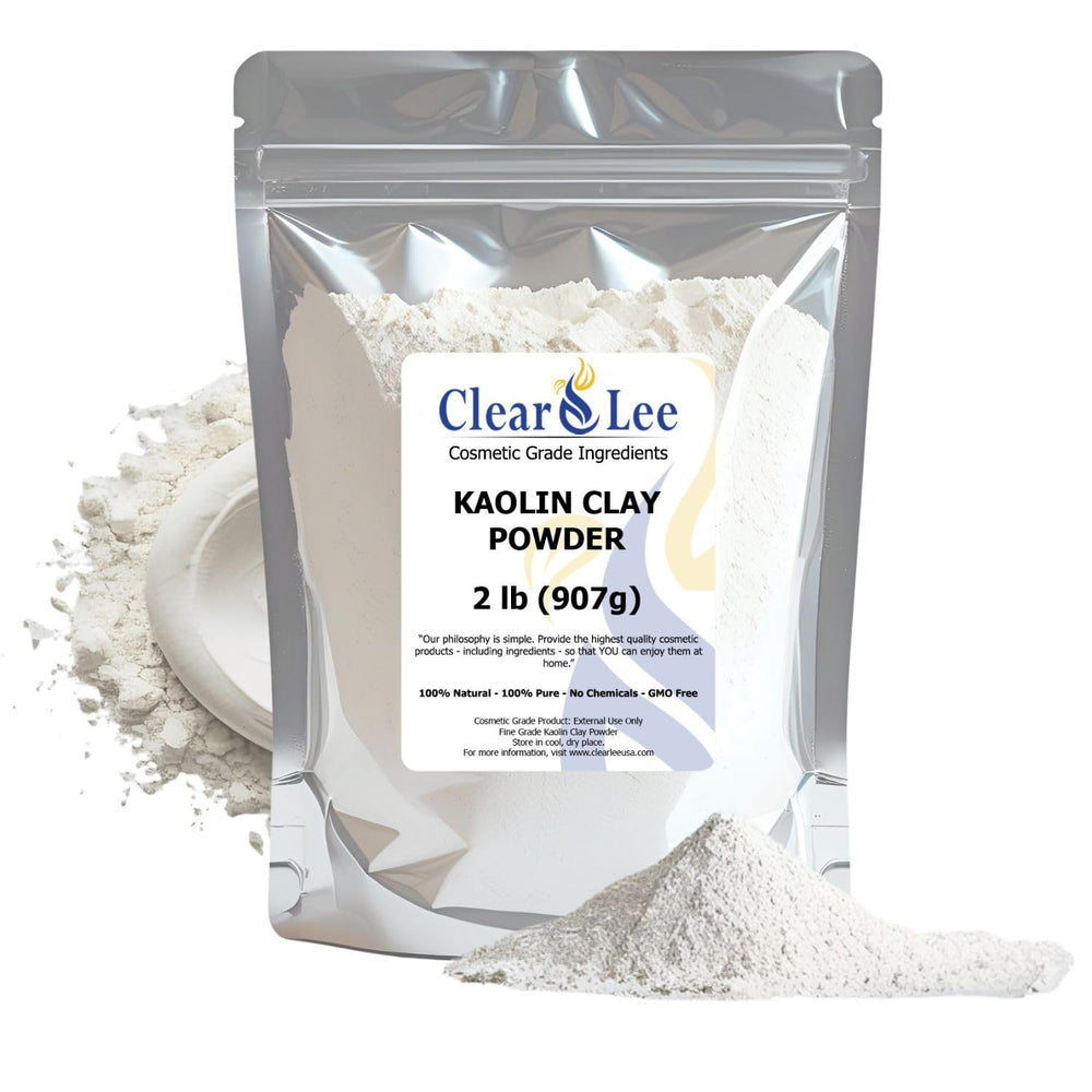 ClearLee caolín polvo cosmético puro para piel fresca y limpia