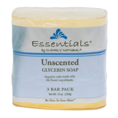 Clearly Natural Essentials jabón barra glicerina sin fragancia para piel sensible