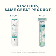Cliganic discos suaves y absorbentes para limpieza facial diaria.