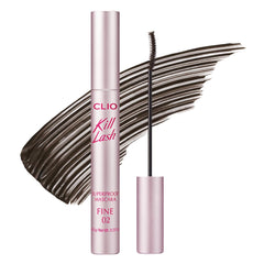 CLIO Kill Lash Superproof: aplicación precisa con cepillo para definición natural.