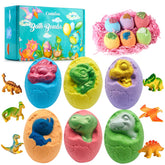 Comfso Huevos Dino: bombitas de baño grandes con sorpresa para la hora del baño divertida.
