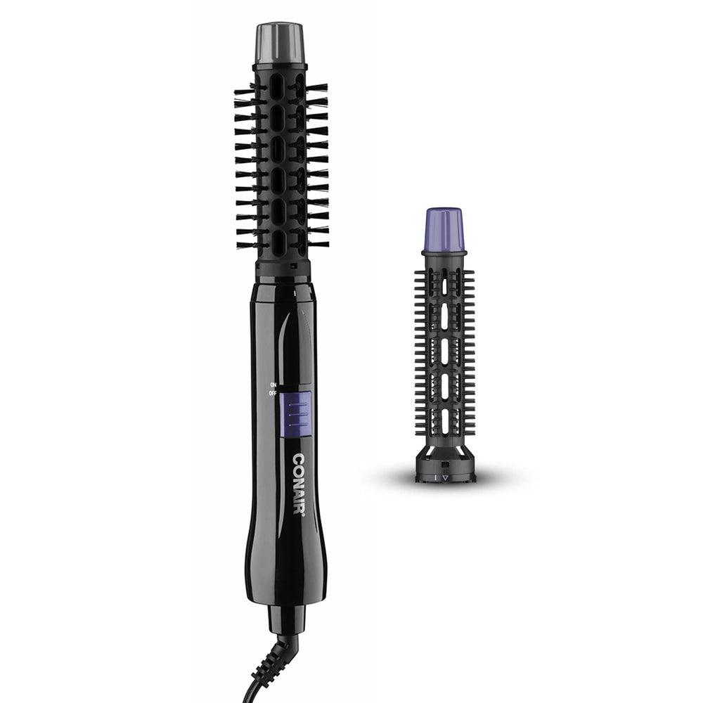 Conair 2 en 1 cepillo de aire caliente con barra de 1 pulgada para rizos definidos.