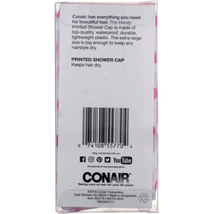 Gorro de ducha XL Conair, plástico duradero para uso diario.